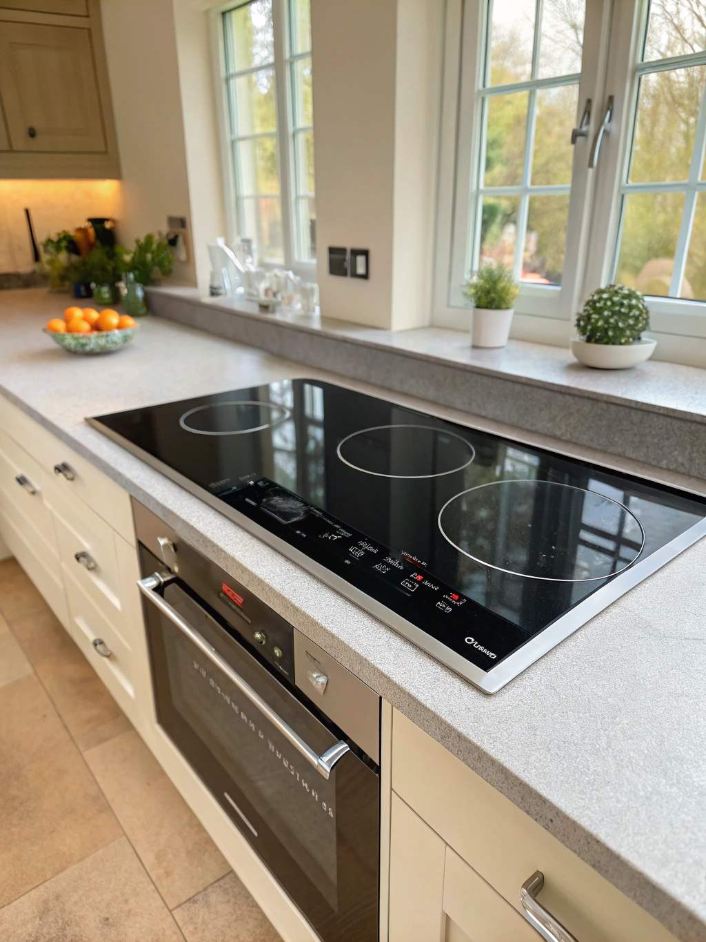 Professional induction cooktop electronic circuit inspection