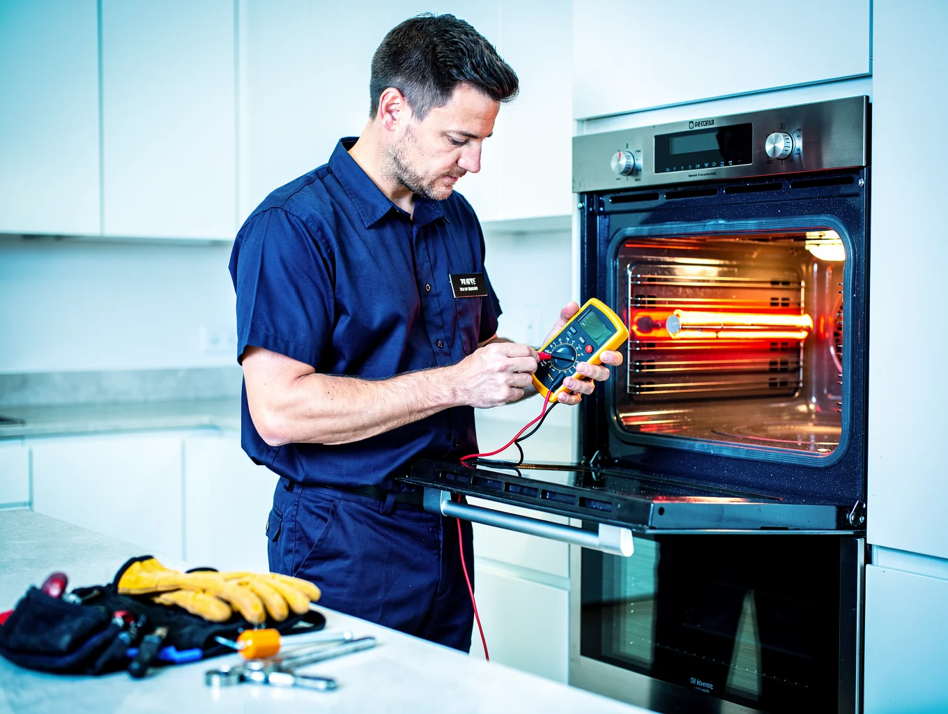 Over-the-range microwave diode and high voltage capacitor testing