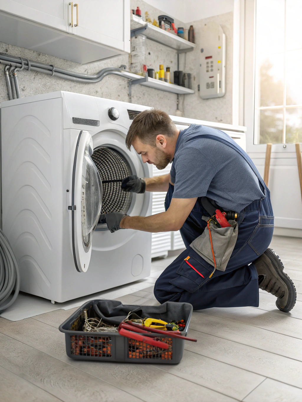 Electric dryer heating element and thermal fuse test
