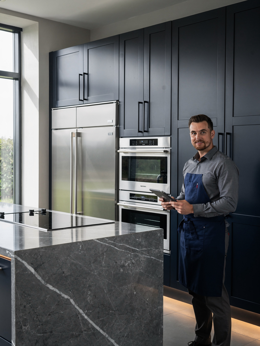 Modern digital glass range control panel calibration